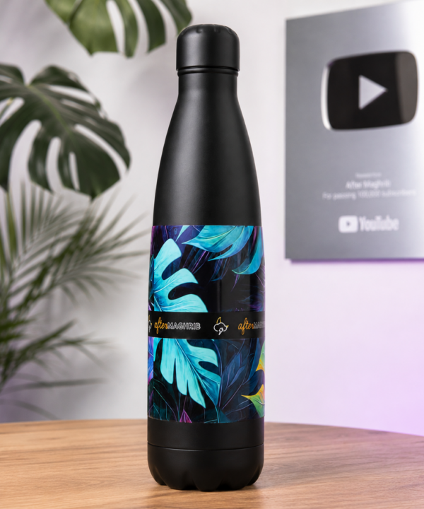 Black Tropical Thermal Bottle